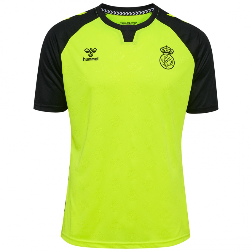 Hombre Camiseta Chimy Ávila #9 Amarillo Fluorescente Negro 2ª Equipación 2024/25 La Camisa Chile