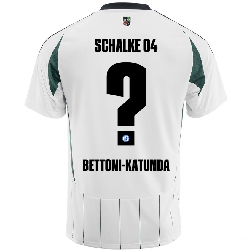 Hombre Camiseta Claudio Bettoni-Katunda #0 Blanco Verde 2ª Equipación 2024/25 La Camisa Chile