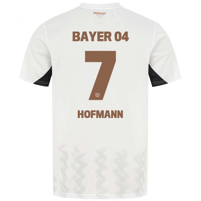 Hombre Camiseta Jonas Hofmann #7 Blanco Negro 2ª Equipación 2024/25 La Camisa Chile