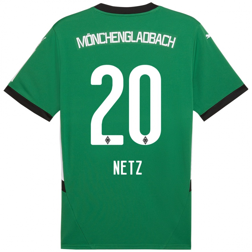 Hombre Camiseta Luca Netz #20 Verde Blanco 2ª Equipación 2024/25 La Camisa Chile