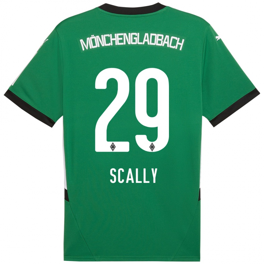 Hombre Camiseta Joe Scally #29 Verde Blanco 2ª Equipación 2024/25 La Camisa Chile