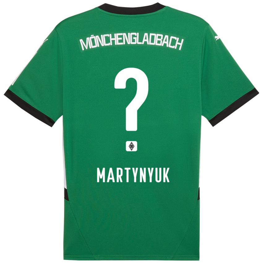 Hombre Camiseta Anton Martynyuk #0 Verde Blanco 2ª Equipación 2024/25 La Camisa Chile