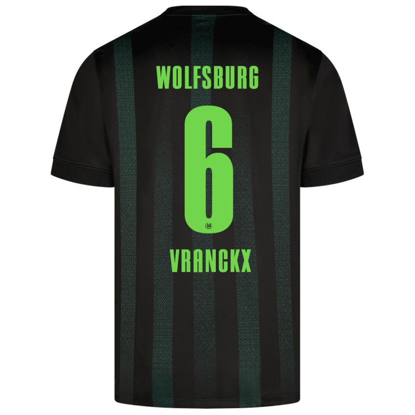 Hombre Camiseta Aster Vranckx #6 Verde Oscuro 2ª Equipación 2024/25 La Camisa Chile