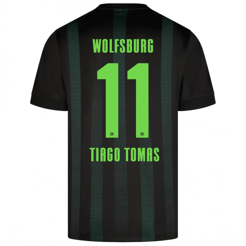 Hombre Camiseta Tiago Tomas #11 Verde Oscuro 2ª Equipación 2024/25 La Camisa Chile