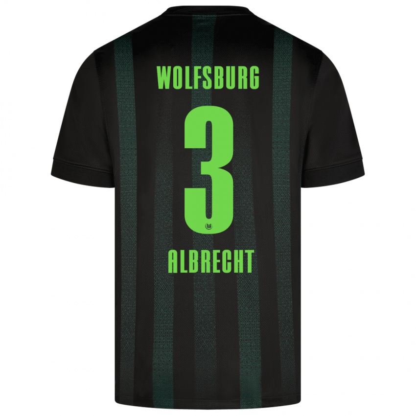 Hombre Camiseta Ben Albrecht #3 Verde Oscuro 2ª Equipación 2024/25 La Camisa Chile