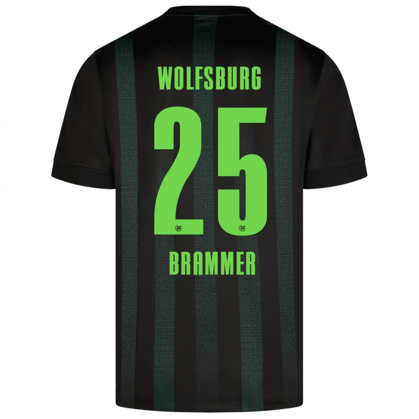 Hombre Camiseta Ole Brammer #25 Verde Oscuro 2ª Equipación 2024/25 La Camisa Chile