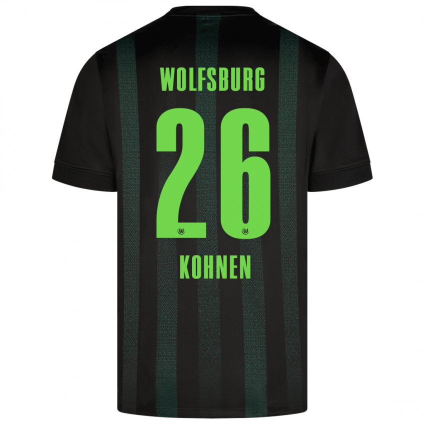 Hombre Camiseta Ben Kohnen #26 Verde Oscuro 2ª Equipación 2024/25 La Camisa Chile