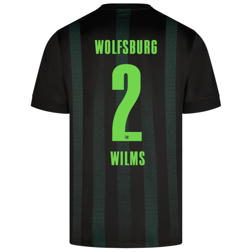 Hombre Camiseta Lynn Wilms #2 Verde Oscuro 2ª Equipación 2024/25 La Camisa Chile