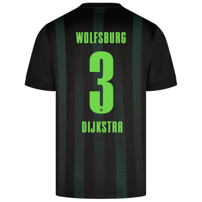 Hombre Camiseta Caitlin Dijkstra #3 Verde Oscuro 2ª Equipación 2024/25 La Camisa Chile