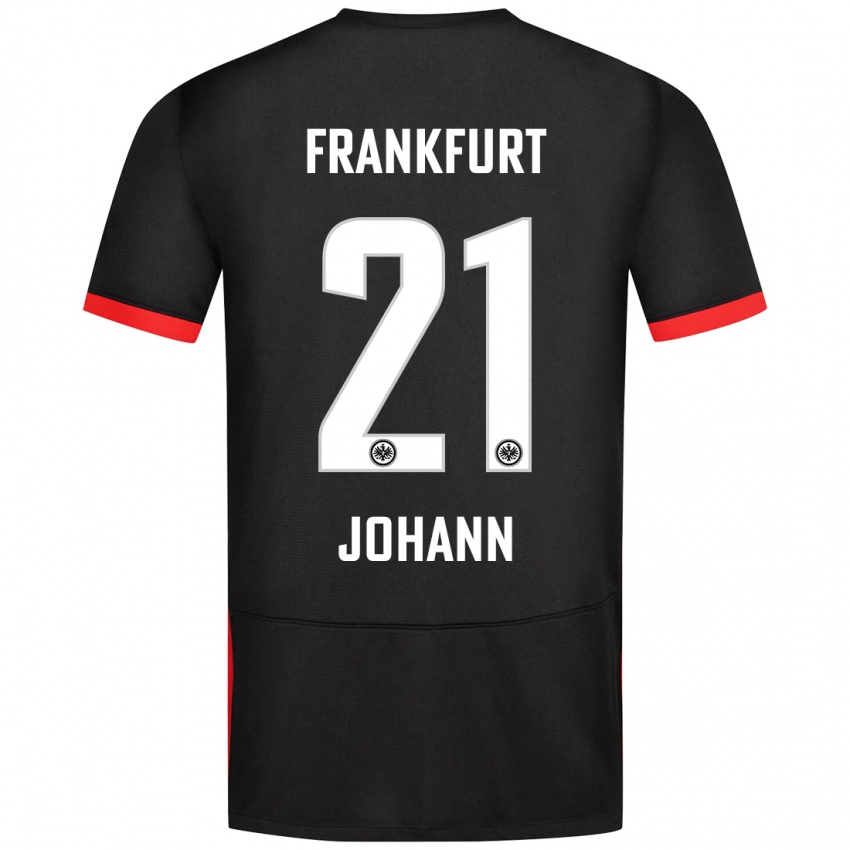 Hombre Camiseta Hannah Johann #21 Negro 2ª Equipación 2024/25 La Camisa Chile