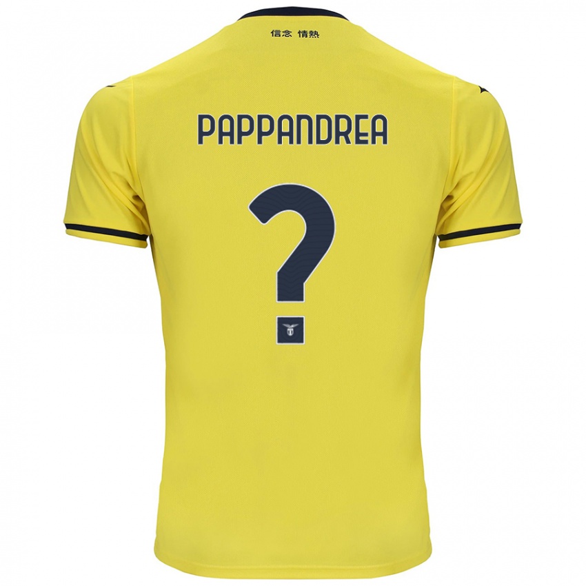 Hombre Camiseta Filippo Pappandrea #0 Amarillo 2ª Equipación 2024/25 La Camisa Chile