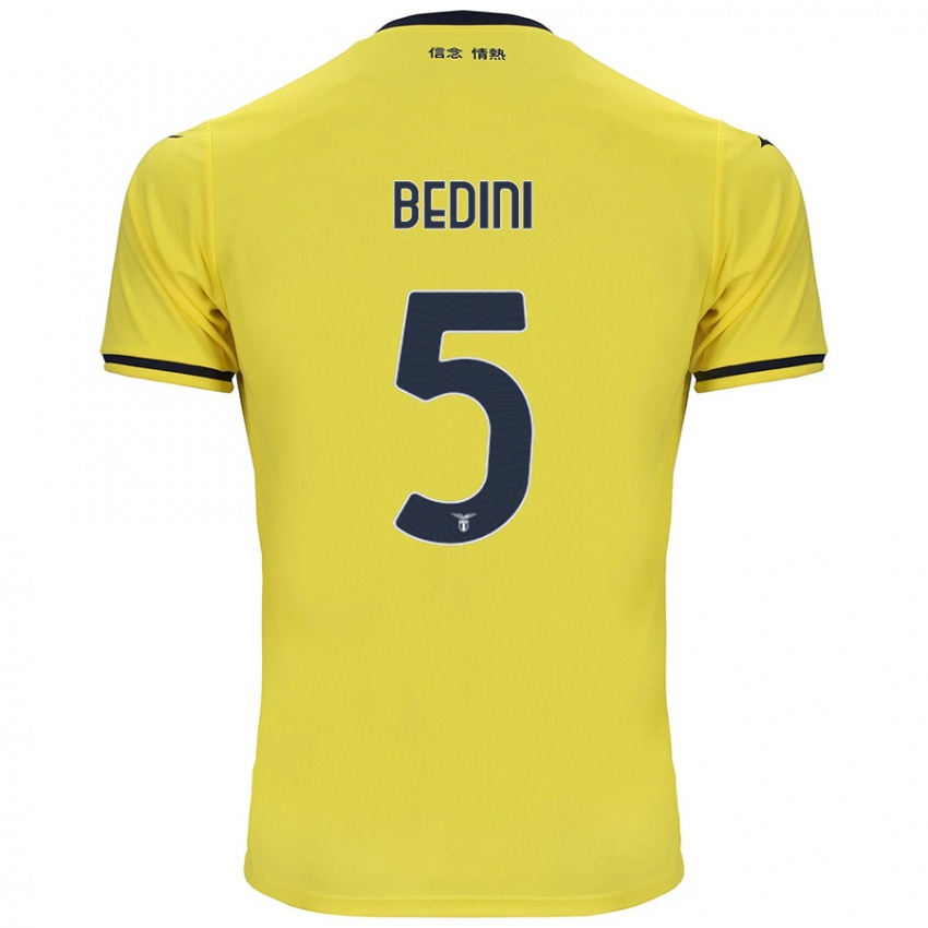 Hombre Camiseta Filippo Bedini #5 Amarillo 2ª Equipación 2024/25 La Camisa Chile