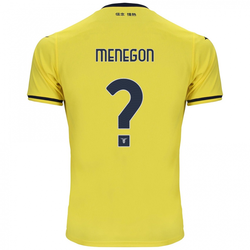 Hombre Camiseta Riccardo Menegon #0 Amarillo 2ª Equipación 2024/25 La Camisa Chile