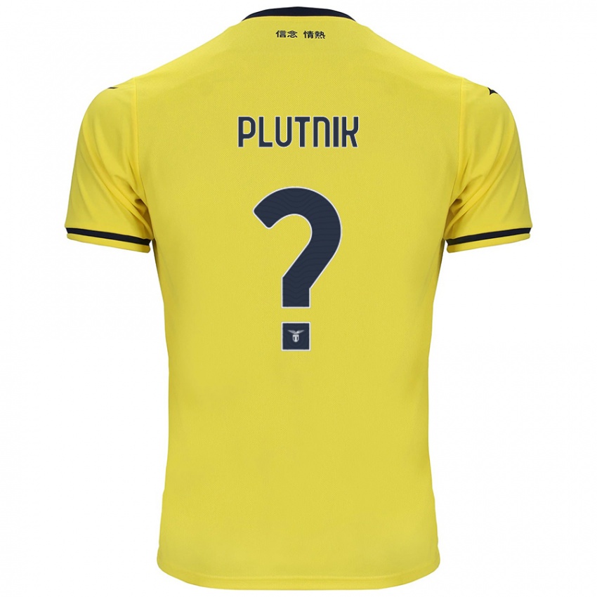 Hombre Camiseta Artem Plutnik #0 Amarillo 2ª Equipación 2024/25 La Camisa Chile