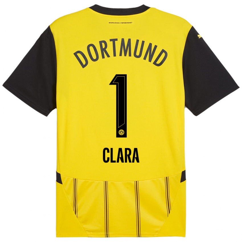 Mujer Camiseta Woltering Clara #1 Amarillo Negro 1ª Equipación 2024/25 La Camisa Chile