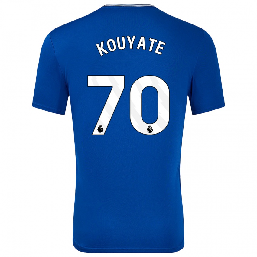 Mujer Camiseta Katia Kouyate #70 Azul Con 1ª Equipación 2024/25 La Camisa Chile