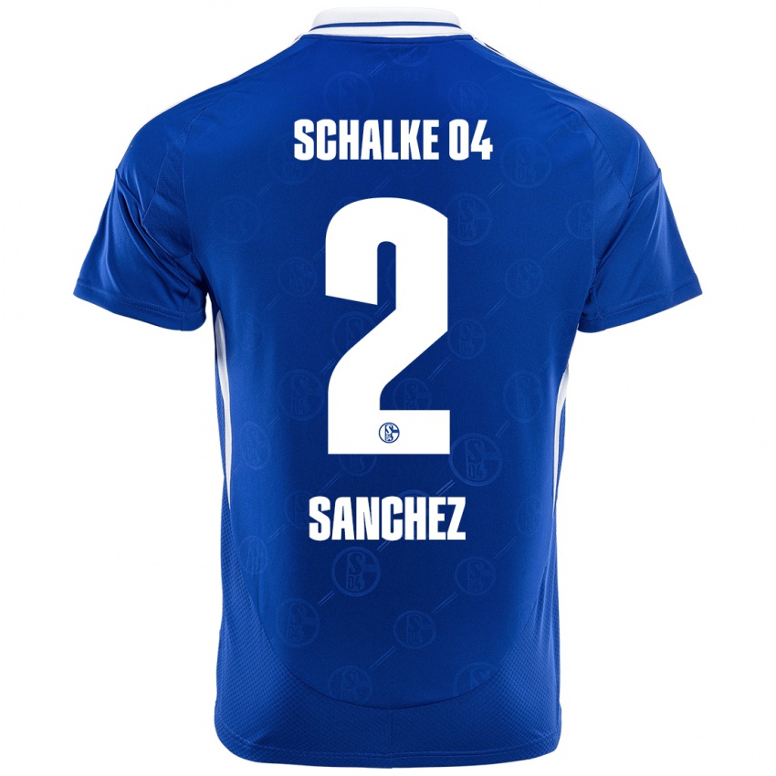 Mujer Camiseta Felipe Sánchez #2 Azul Real 1ª Equipación 2024/25 La Camisa Chile