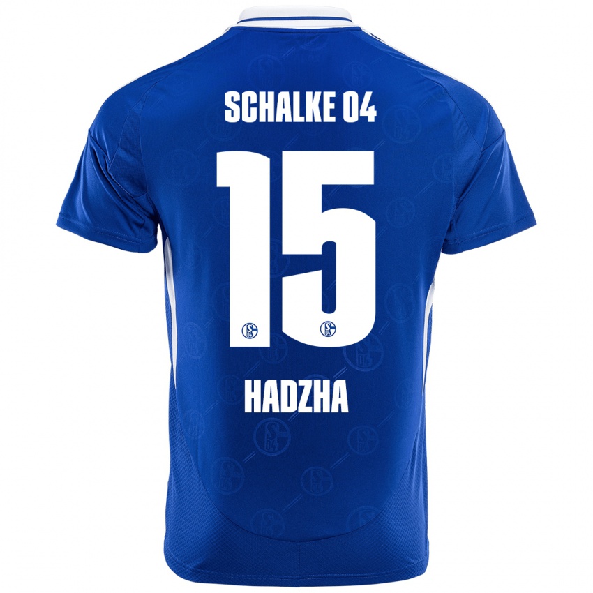 Mujer Camiseta Nedzhib Hadzha #15 Azul Real 1ª Equipación 2024/25 La Camisa Chile