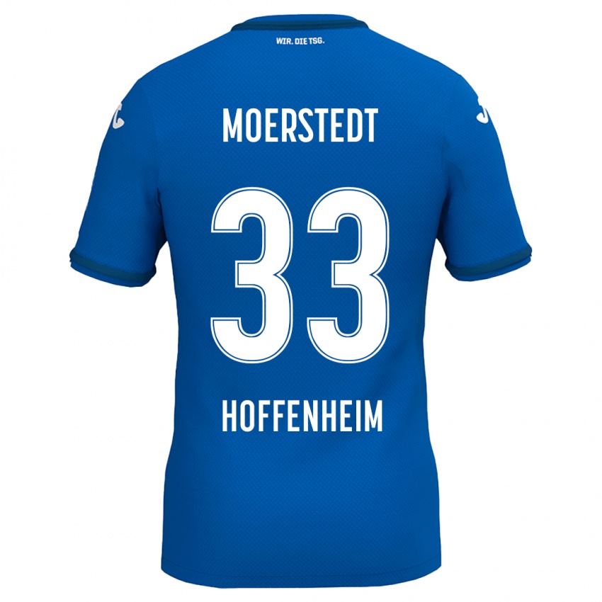 Mujer Camiseta Max Moerstedt #33 Azul Real 1ª Equipación 2024/25 La Camisa Chile