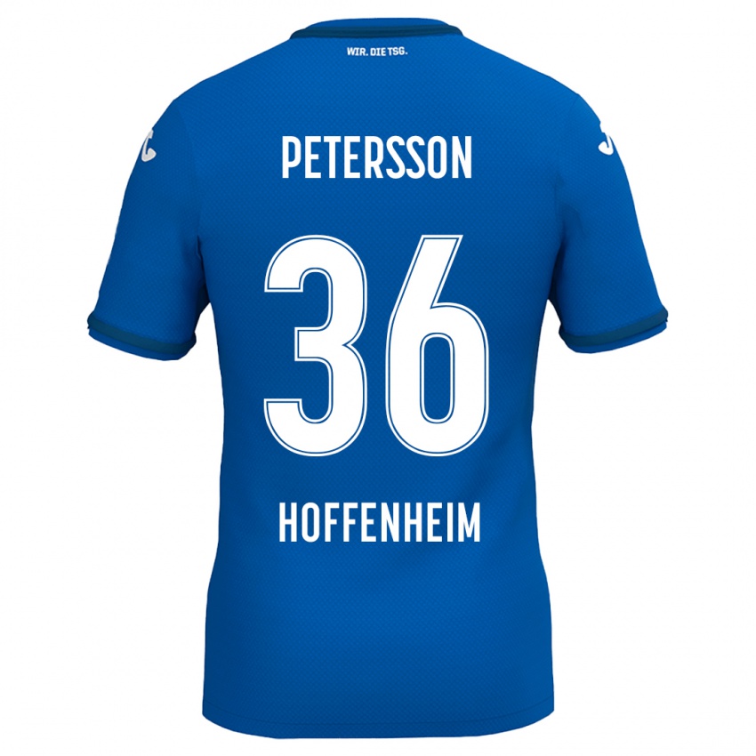 Mujer Camiseta Lúkas Petersson #36 Azul Real 1ª Equipación 2024/25 La Camisa Chile