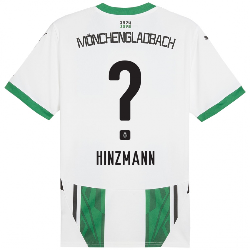 Mujer Camiseta Sinan Hinzmann #0 Blanco Verde 1ª Equipación 2024/25 La Camisa Chile