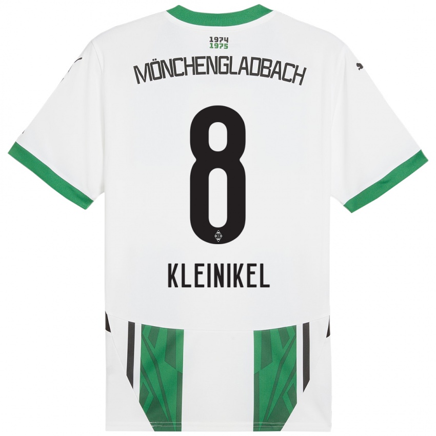 Mujer Camiseta Nadja Kleinikel #8 Blanco Verde 1ª Equipación 2024/25 La Camisa Chile