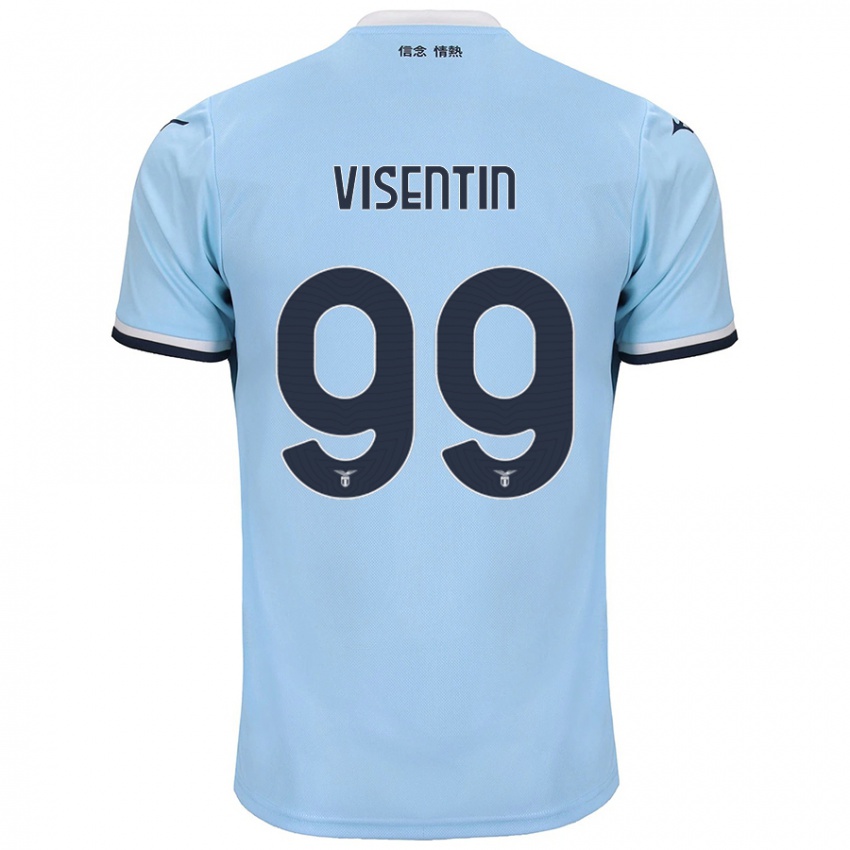 Mujer Camiseta Noemi Visentin #99 Azul 1ª Equipación 2024/25 La Camisa Chile