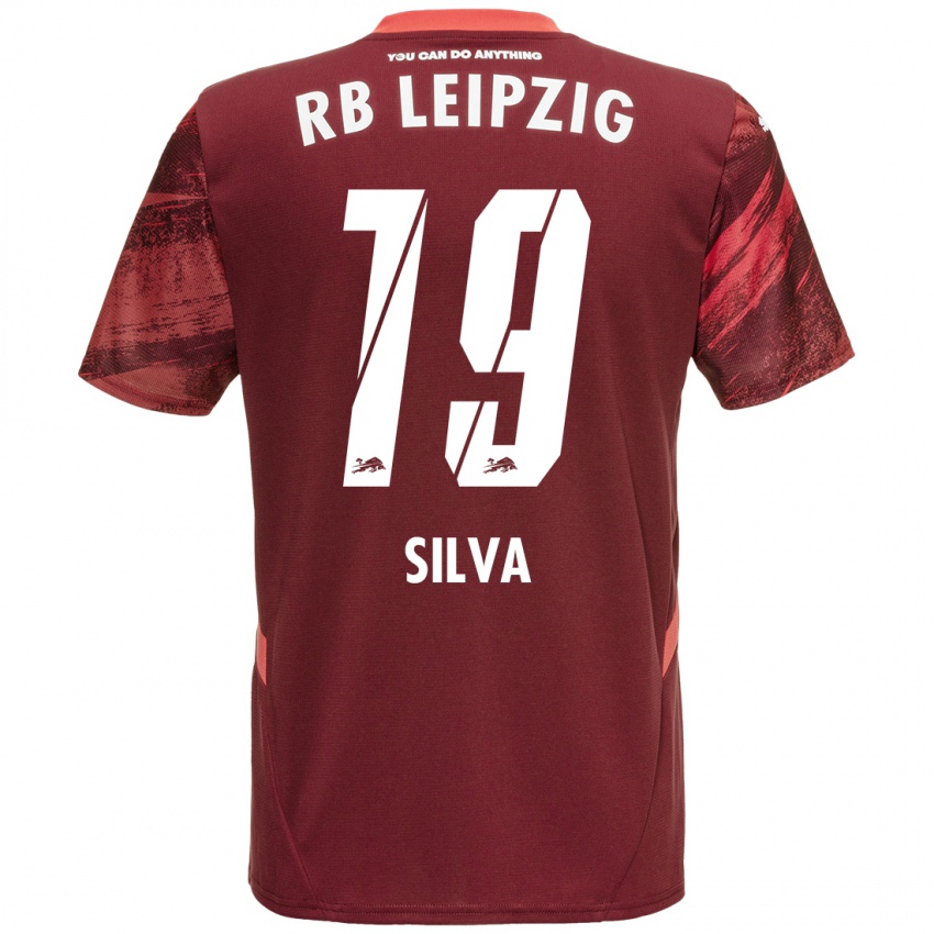 Mujer Camiseta Andre Silva #19 Borgoña 2ª Equipación 2024/25 La Camisa Chile