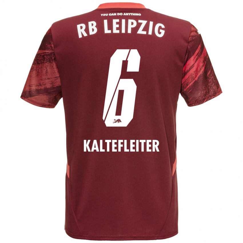 Mujer Camiseta Benno Kaltefleiter #6 Borgoña 2ª Equipación 2024/25 La Camisa Chile