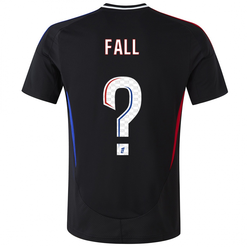 Mujer Camiseta Ibrahima Fall #0 Negro 2ª Equipación 2024/25 La Camisa Chile