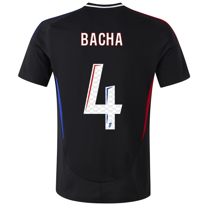 Mujer Camiseta Selma Bacha #4 Negro 2ª Equipación 2024/25 La Camisa Chile