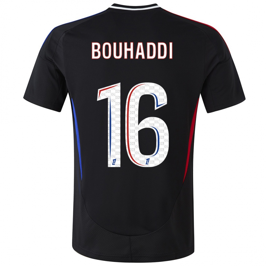 Mujer Camiseta Sarah Bouhaddi #16 Negro 2ª Equipación 2024/25 La Camisa Chile