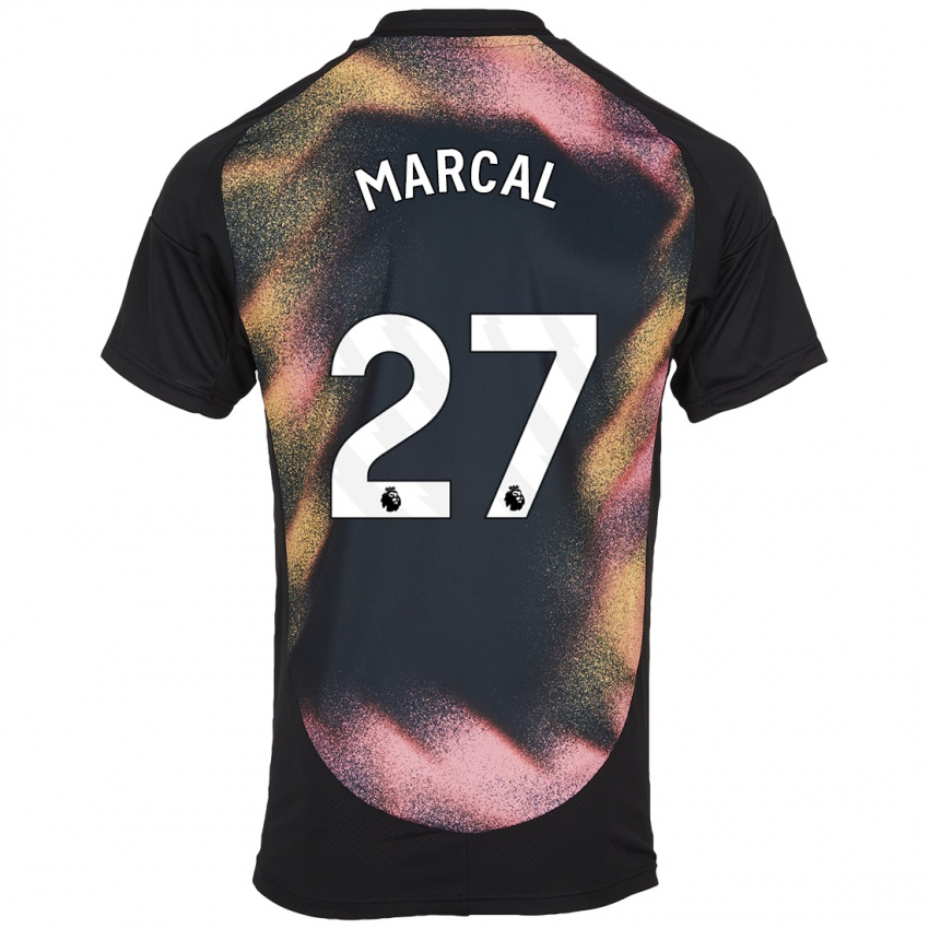 Mujer Camiseta Wanya Marçal #27 Negro Blanco 2ª Equipación 2024/25 La Camisa Chile