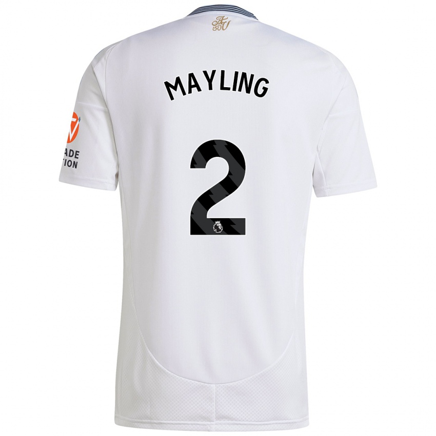 Mujer Camiseta Sarah Mayling #2 Blanco 2ª Equipación 2024/25 La Camisa Chile