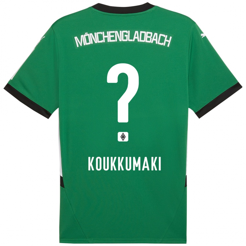 Mujer Camiseta Taavi Koukkumäki #0 Verde Blanco 2ª Equipación 2024/25 La Camisa Chile