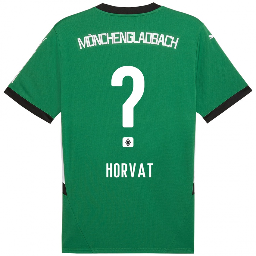 Mujer Camiseta Niko Horvat #0 Verde Blanco 2ª Equipación 2024/25 La Camisa Chile