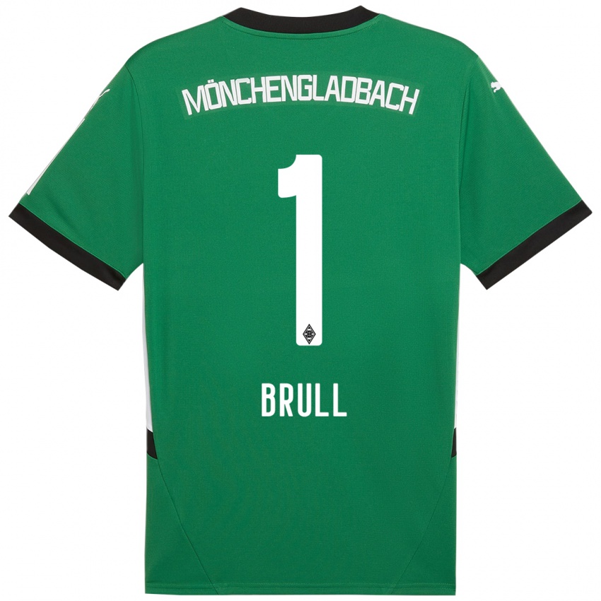 Mujer Camiseta Maximilian Brüll #1 Verde Blanco 2ª Equipación 2024/25 La Camisa Chile