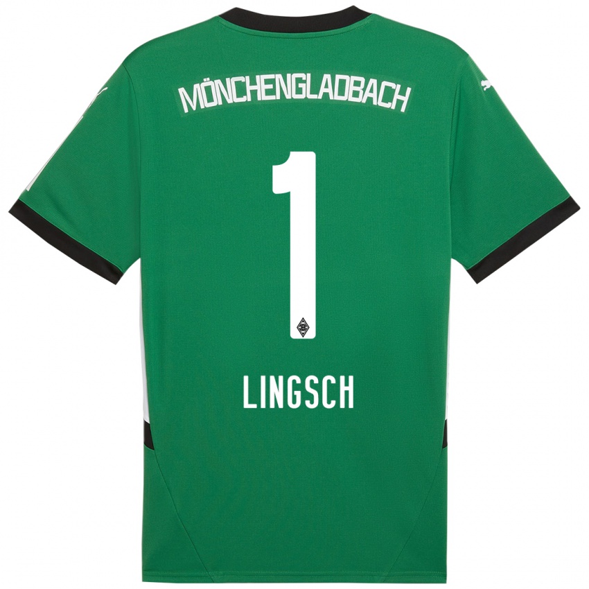 Mujer Camiseta Tina Lingsch #1 Verde Blanco 2ª Equipación 2024/25 La Camisa Chile