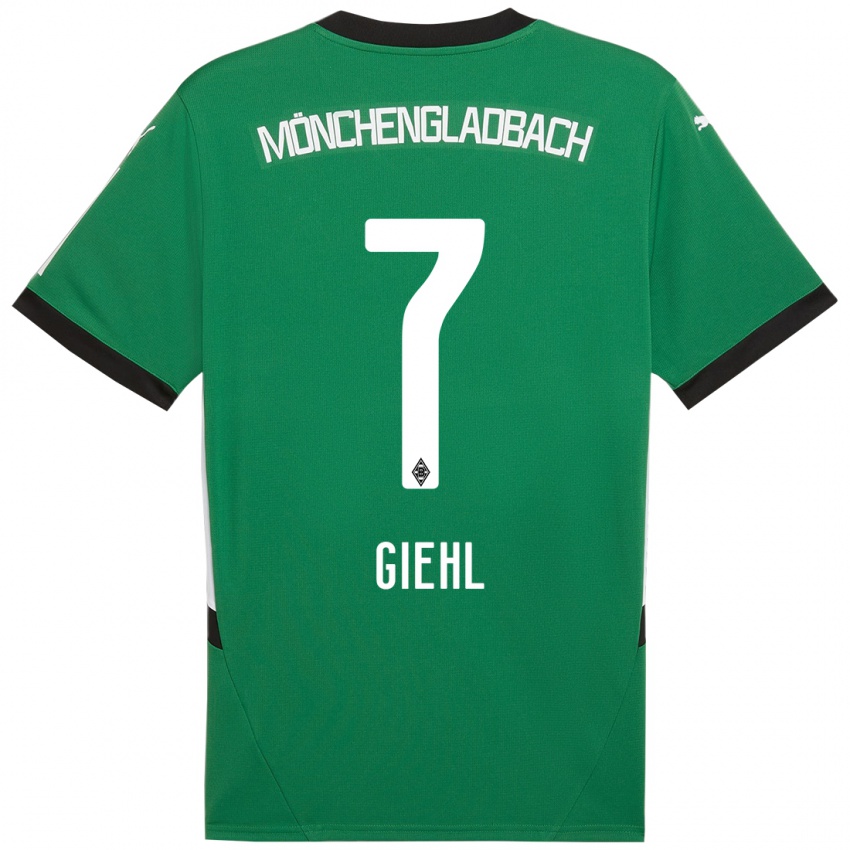 Mujer Camiseta Madita Giehl #7 Verde Blanco 2ª Equipación 2024/25 La Camisa Chile