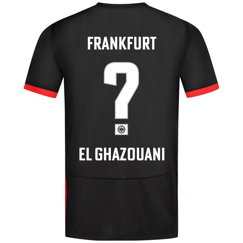 Mujer Camiseta Mohamed El Ghazouani #0 Negro 2ª Equipación 2024/25 La Camisa Chile