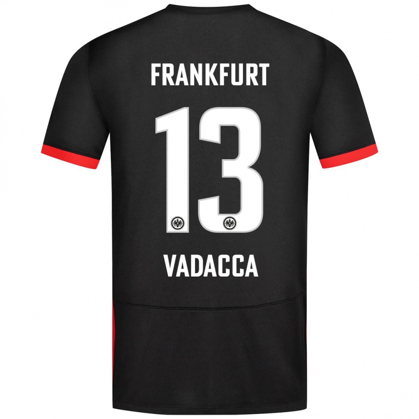 Mujer Camiseta Gianni Vadacca #13 Negro 2ª Equipación 2024/25 La Camisa Chile