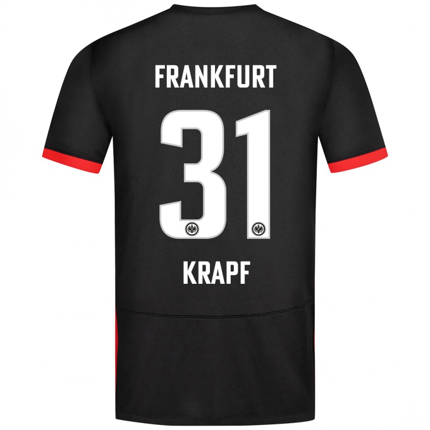 Mujer Camiseta Maximilian Krapf #31 Negro 2ª Equipación 2024/25 La Camisa Chile