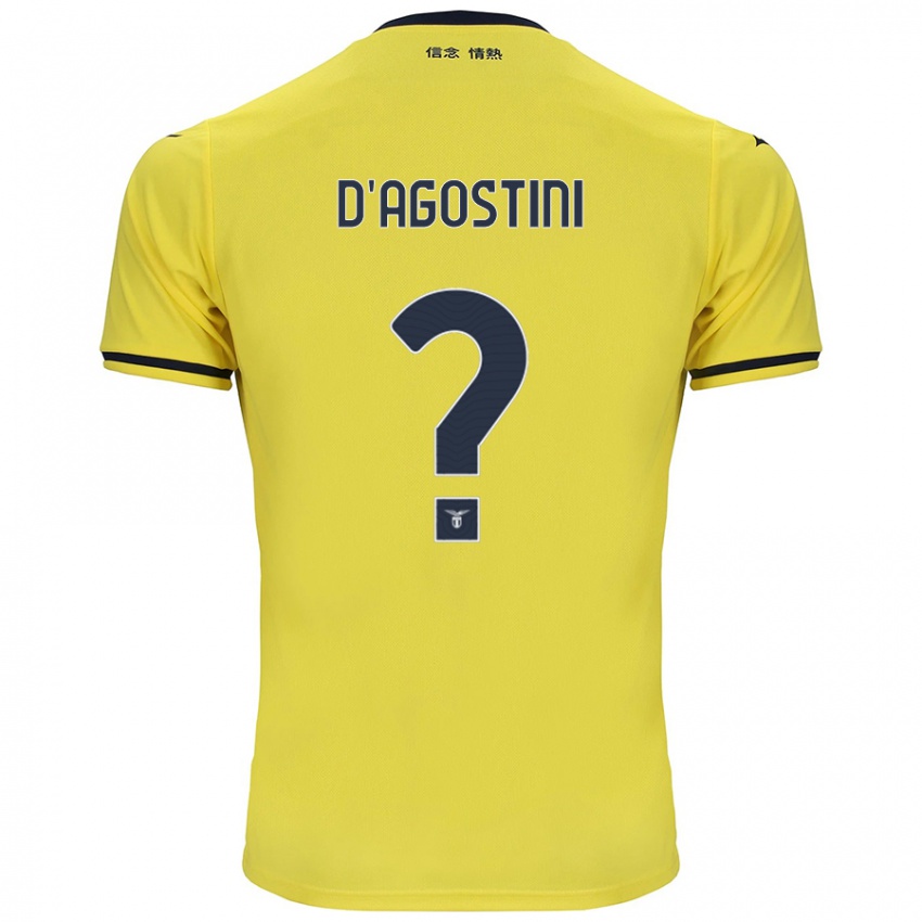 Mujer Camiseta Stefano D'agostini #0 Amarillo 2ª Equipación 2024/25 La Camisa Chile