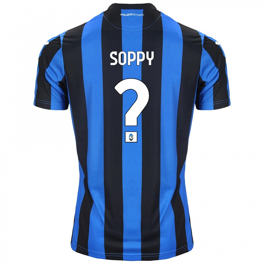 Niño Camiseta Brandon Soppy #0 Azul Negro 1ª Equipación 2024/25 La Camisa Chile