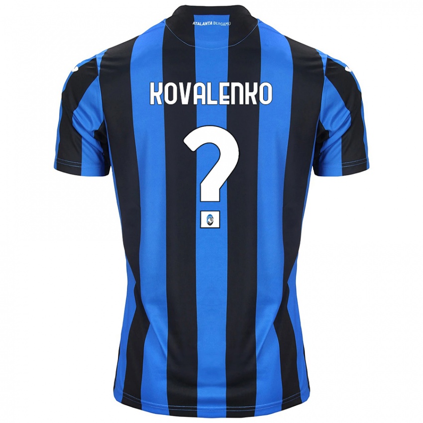 Niño Camiseta Viktor Kovalenko #0 Azul Negro 1ª Equipación 2024/25 La Camisa Chile