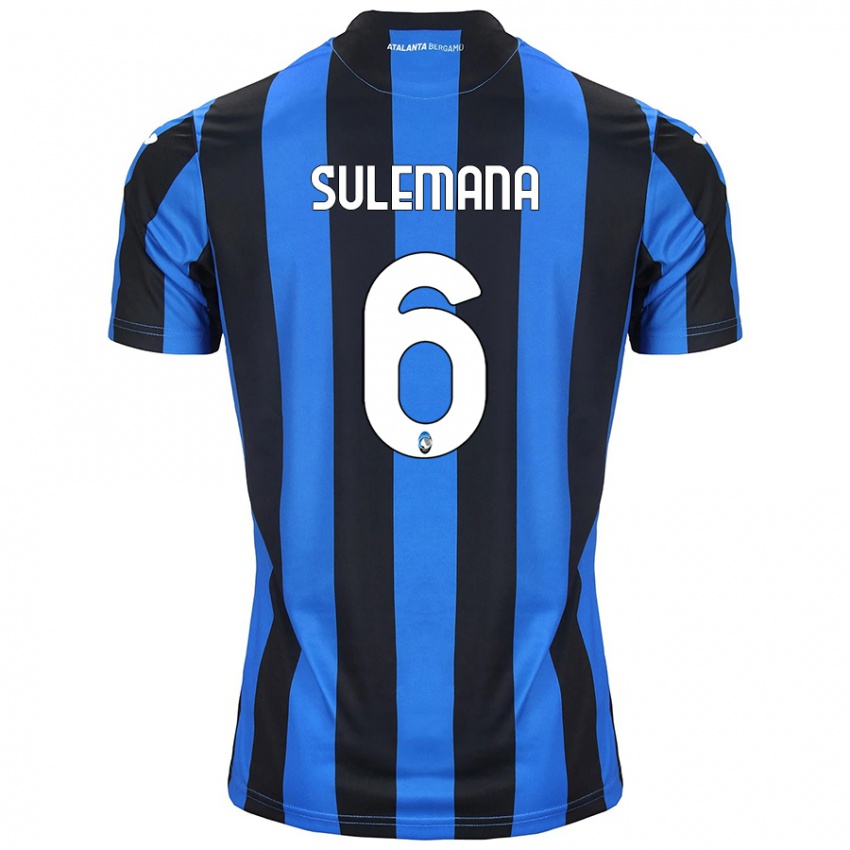 Niño Camiseta Ibrahim Sulemana #6 Azul Negro 1ª Equipación 2024/25 La Camisa Chile