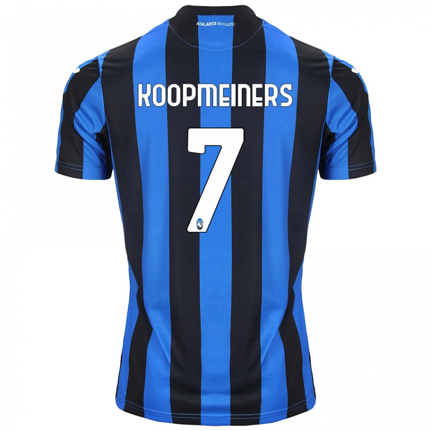 Niño Camiseta Teun Koopmeiners #7 Azul Negro 1ª Equipación 2024/25 La Camisa Chile