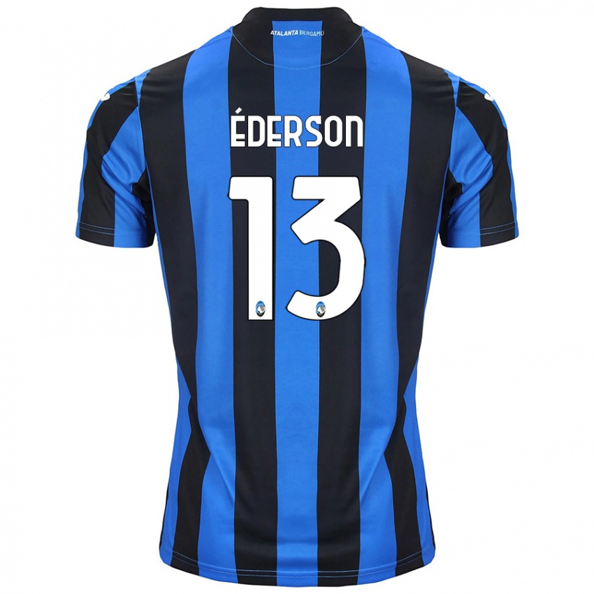 Niño Camiseta Ederson #13 Azul Negro 1ª Equipación 2024/25 La Camisa Chile