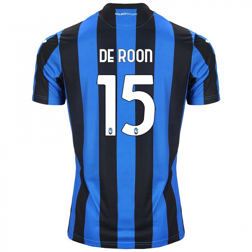 Niño Camiseta Marten De Roon #15 Azul Negro 1ª Equipación 2024/25 La Camisa Chile