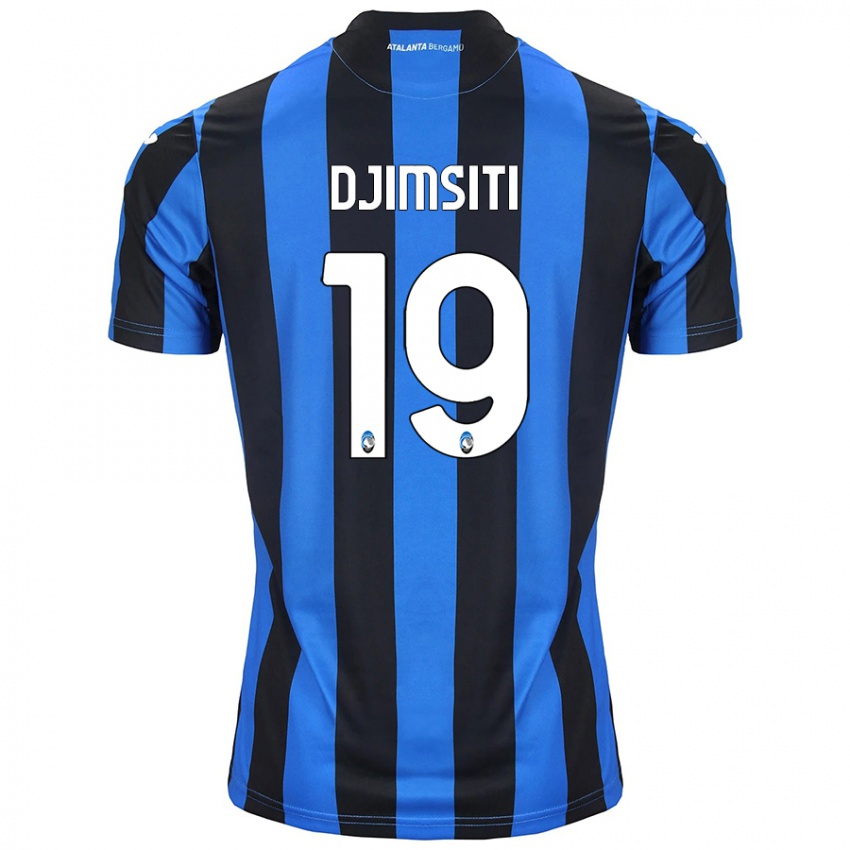 Niño Camiseta Berat Djimsiti #19 Azul Negro 1ª Equipación 2024/25 La Camisa Chile